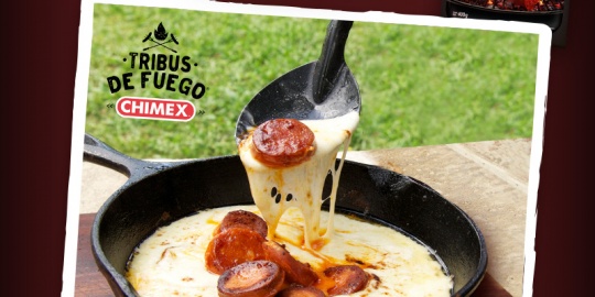 Legados de la tribu - Queso fundido con Chorizo para Asar Chimex Legados de la tribu - Queso fundido con Chorizo para Asar Chimex