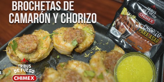 Legados de la tribu - Brochetas de Camarón y Chorizo